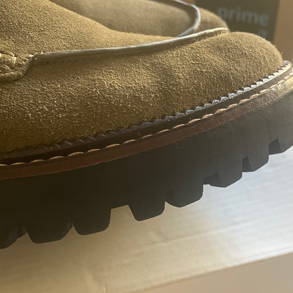 Nordstrom Caslon Olive Suede Women's Loafers - Picture 13 of 13